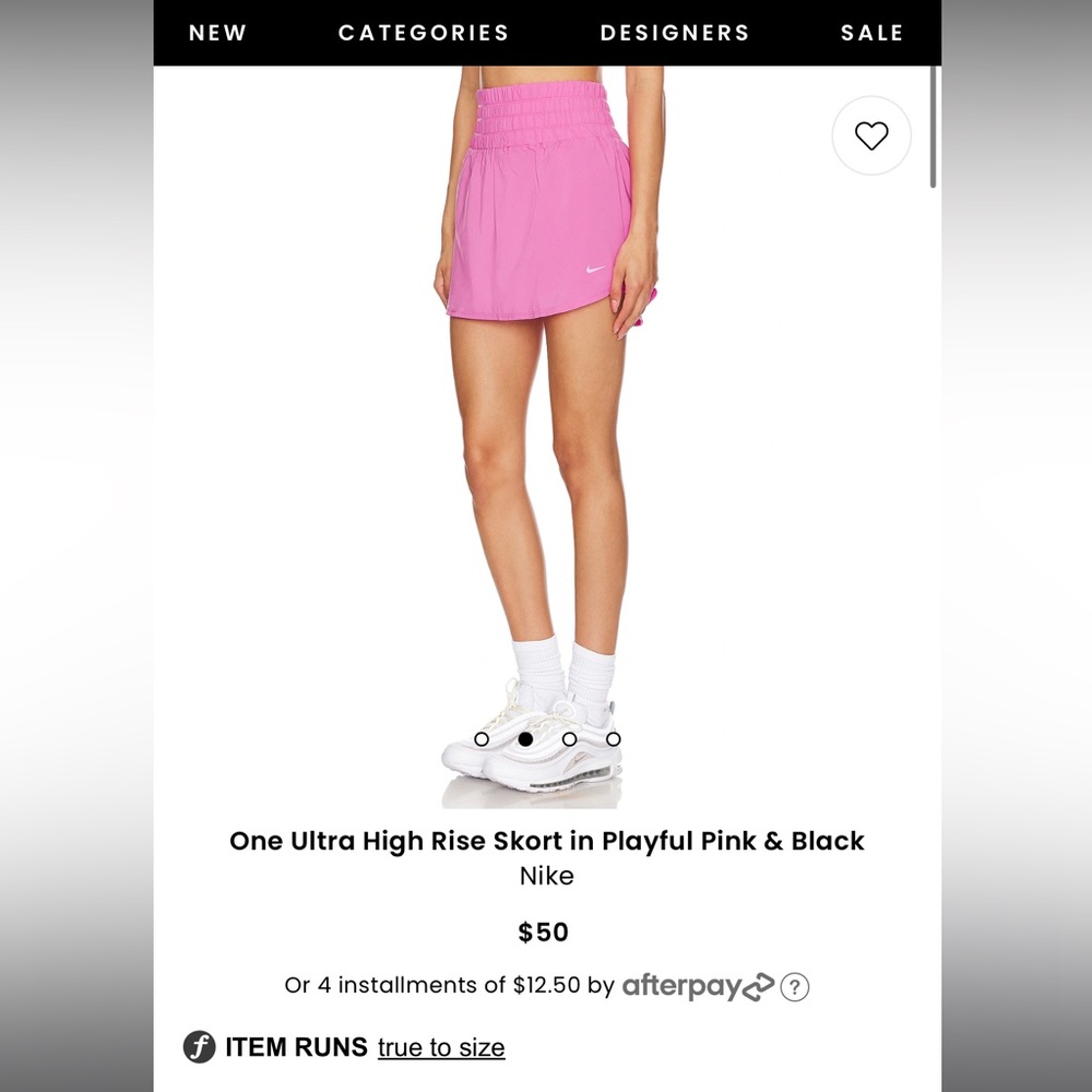 One Ultra High Rise Skort in Playful Pink
Nike